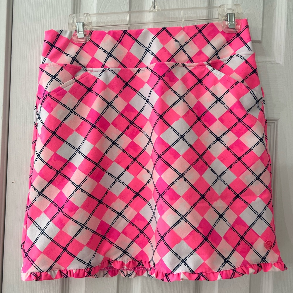 Lilly Pulitzer Plaid Athletic Skort